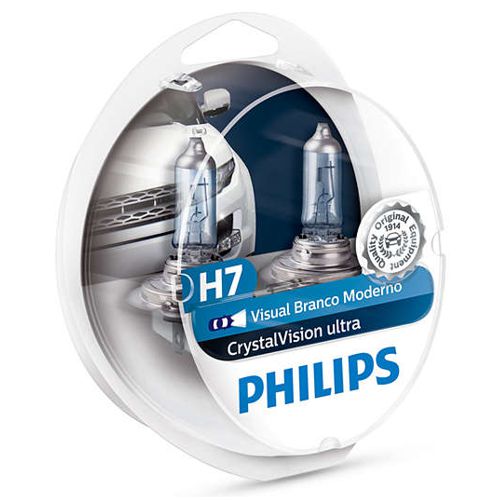Bombilla Philips Halogena H7 CrystalVision - EuroBikes