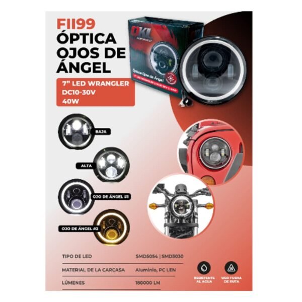 117-FII99.jpg Faro Redondo Led 7 Ojo De Angel 12v Y 24v