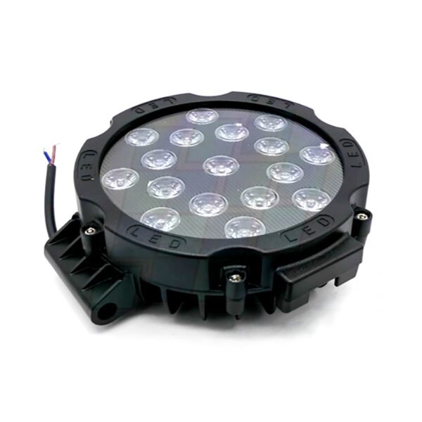 Faro Redondo 17 LED Aro Negro