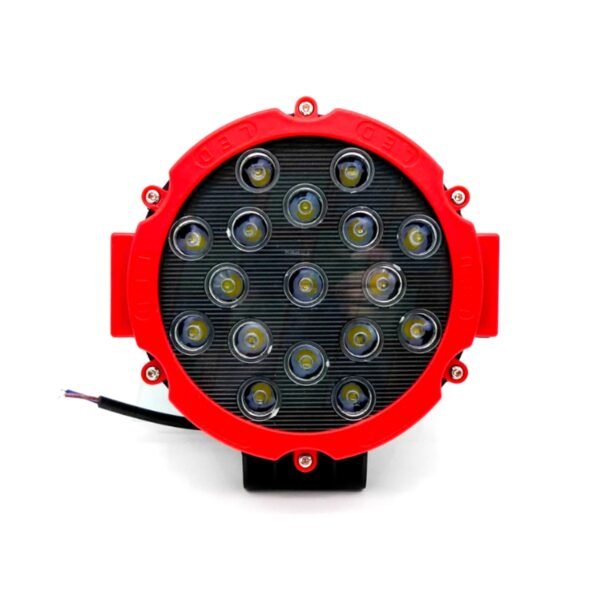 123-FLEDR1751RED-1.jpg Faro Redondo 17 LED Aro Rojo