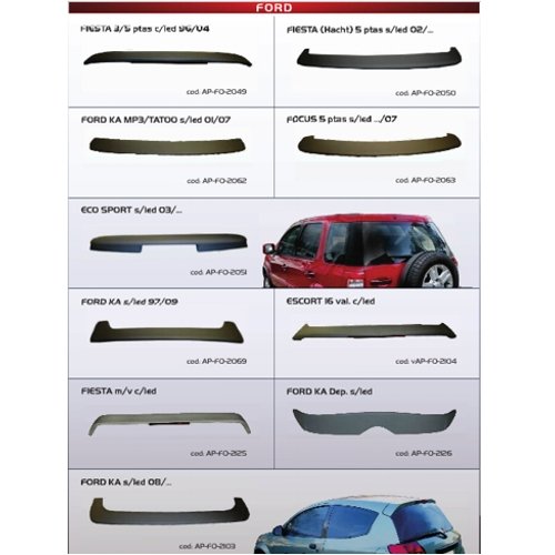 ALERONES APLICABLES FORD