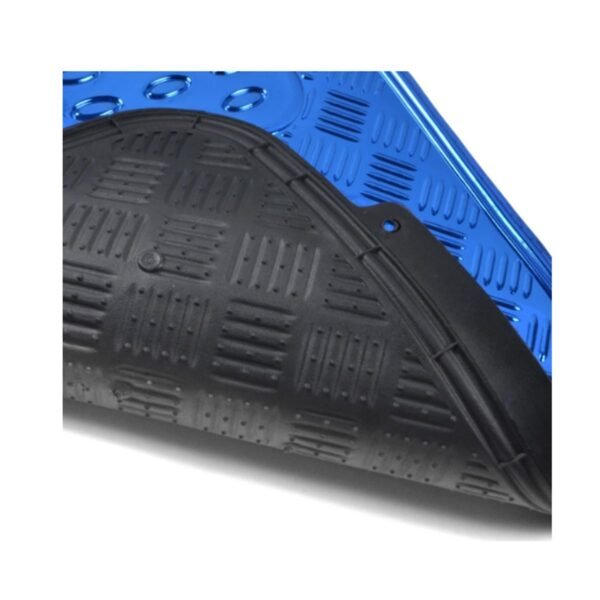 CUBRE ALFOMBRA SIMIL ALUMINIO 4 PCS. AZUL