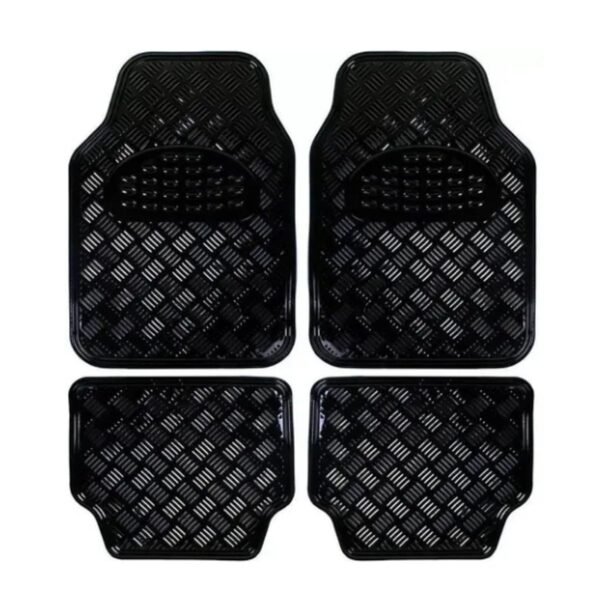 CUBRE ALFOMBRA SIMIL ALUMINIO 4 PCS. NEGRO