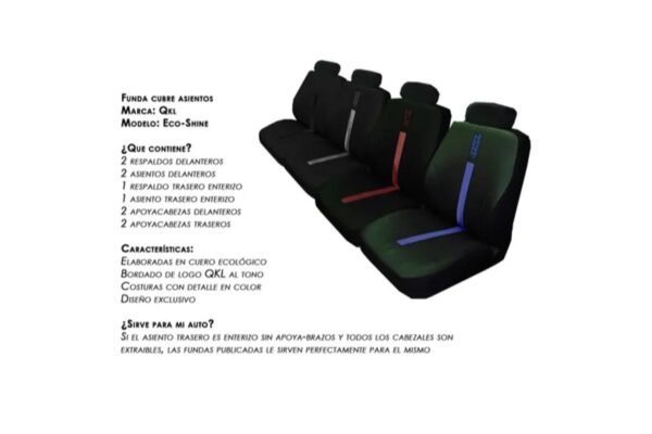 Funda Cubre Asientos Ecoshine QKL