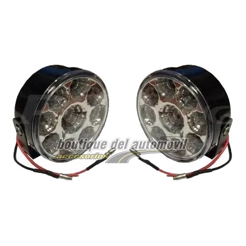 Faro Auxiliar De 9 Led Redondo