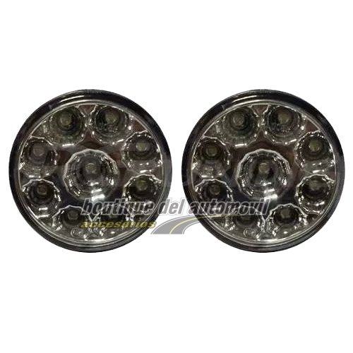 Faro Auxiliar De 9 Led Redondo