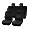 Funda Cubre Asientos Pana Universal Negra