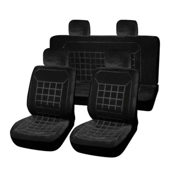 Funda Cubre Asientos Pana Universal Negra