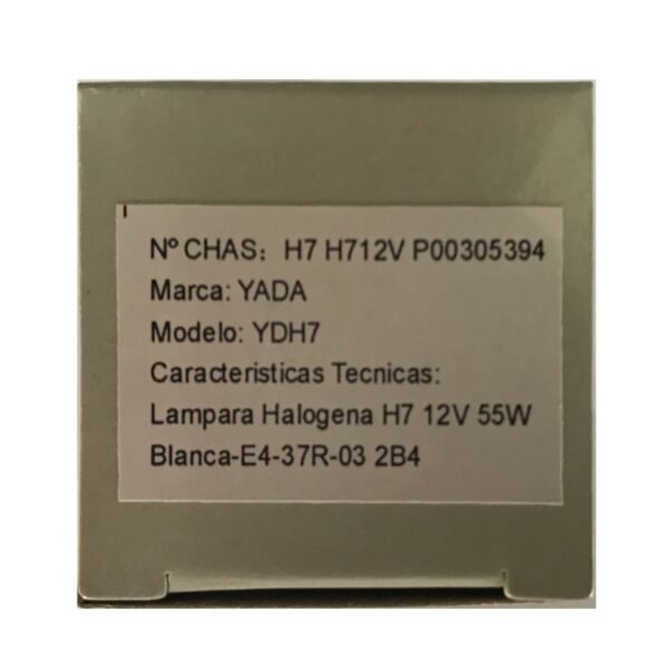 Lámpara H7 12v 55w LINZHI