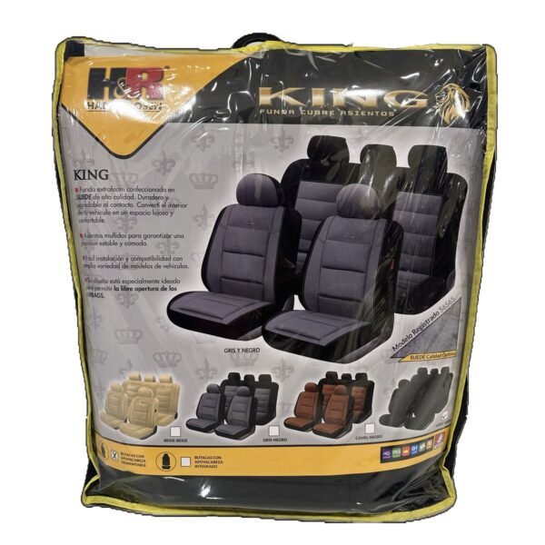 HR-KING.jpg FUNDA ASIENTO HR KING - NEGRO/GRIS OSCURO