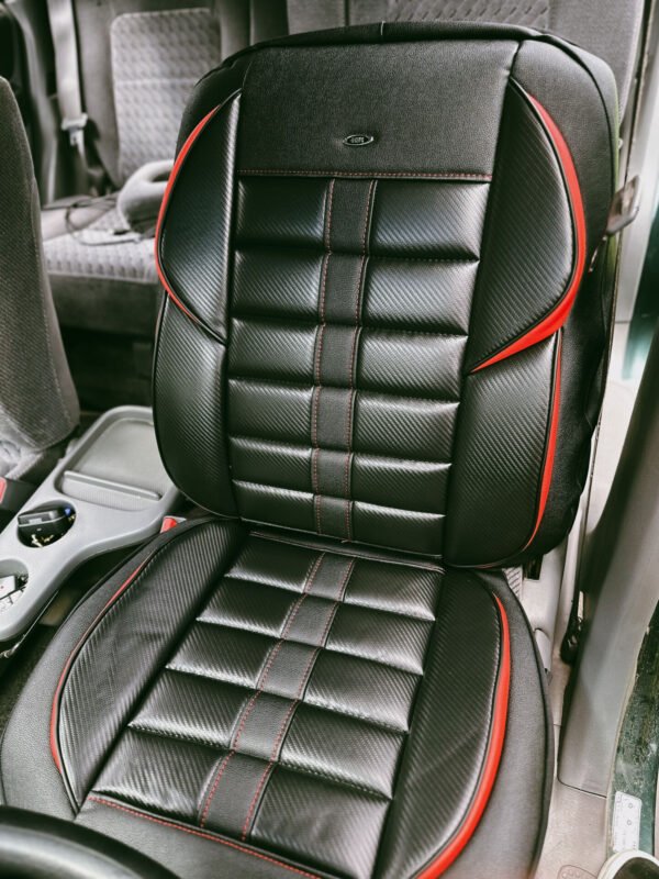 FUNDA ASIENTO  HR CARBON - CARBONO NEGRO/LINEAS ROJAS