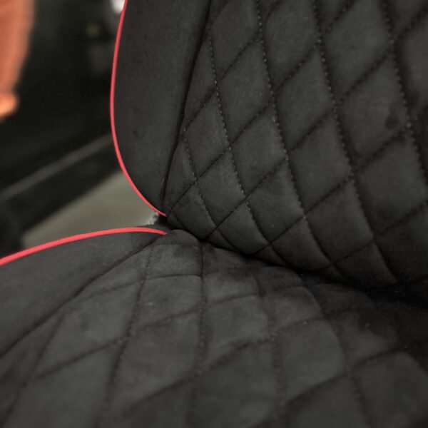 FUNDA ASIENTO  HR  ELEGANT - NEGRO/ROJO