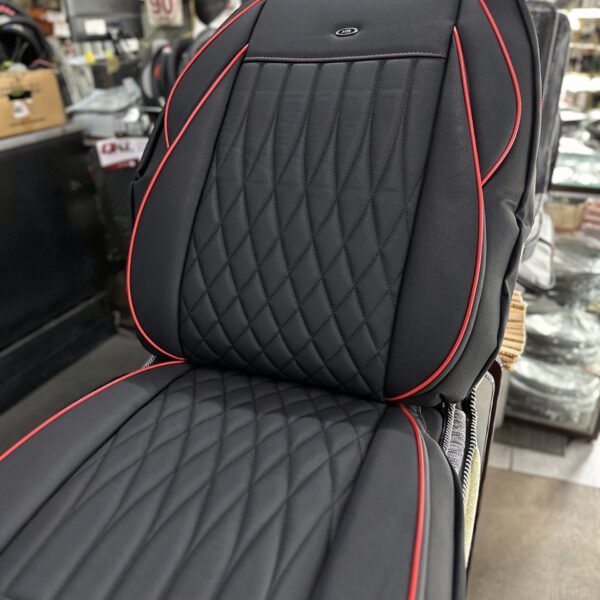 FUNDA ASIENTO  HR RENAISSANCE - NEGRO/ROJO