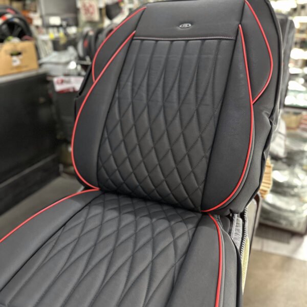 FUNDA ASIENTO  HR RENAISSANCE - NEGRO/ROJO