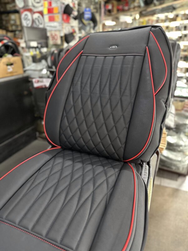 FUNDA ASIENTO  HR RENAISSANCE - NEGRO/ROJO