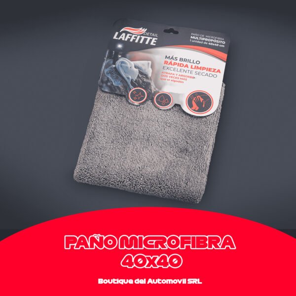 PAÑO MICROFIBRA 40X40 CM - 400GS