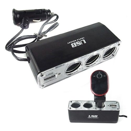 SALIDA TRIPLE ENCENDEDOR + USB