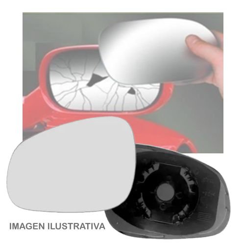 VIDRIO DE ESPEJO C/B VW POLO 96/2000 DERECHO - PLANO