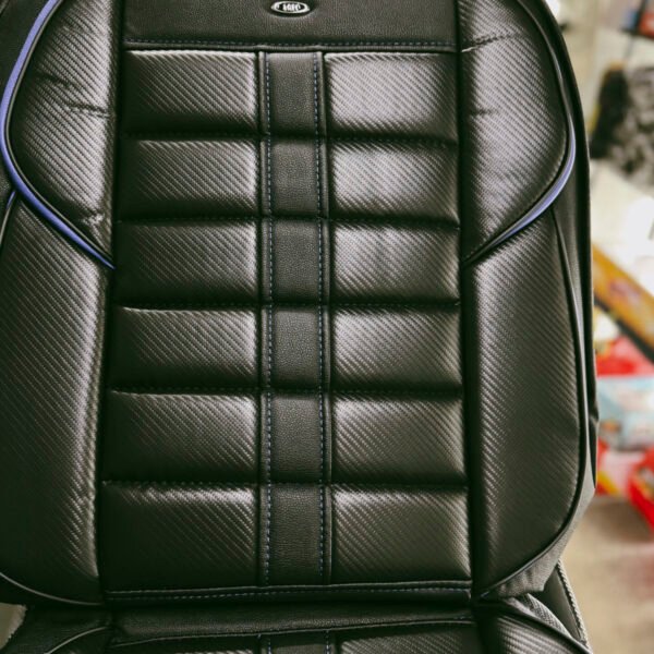 FUNDA ASIENTO  HR CARBON - CARBONO NEGRO / LINEAS AZULES