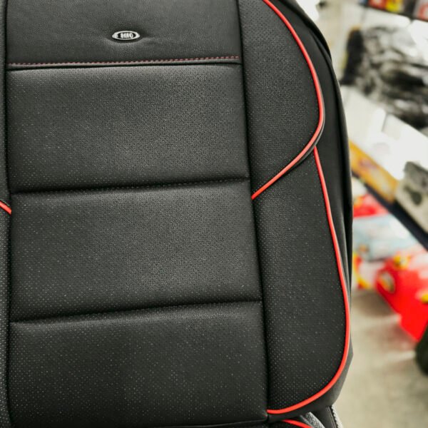 FUNDA ASIENTO  HR UNIQUE - NEGRO/ROJO