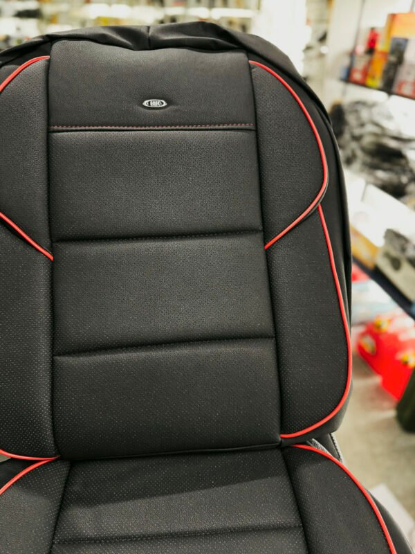 FUNDA ASIENTO  HR UNIQUE - NEGRO/ROJO