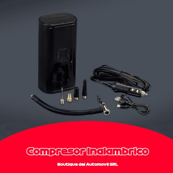 inalambricoqkl COMPRESOR DIGITAL INALAMBRICO LINTERNA BALIZA 12V USB QKL