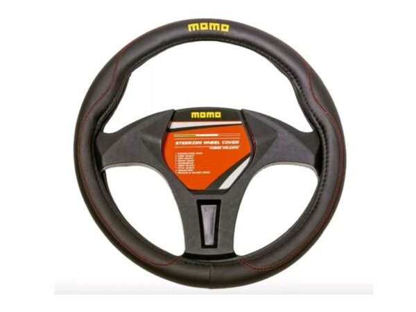 Cubre Volante Supreme Negro Rojo