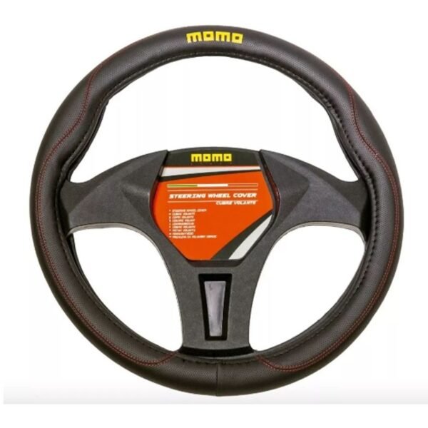 Cubre Volante Supreme Negro Rojo