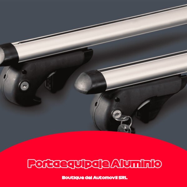 Juego Portaequipaje Aluminio Largo