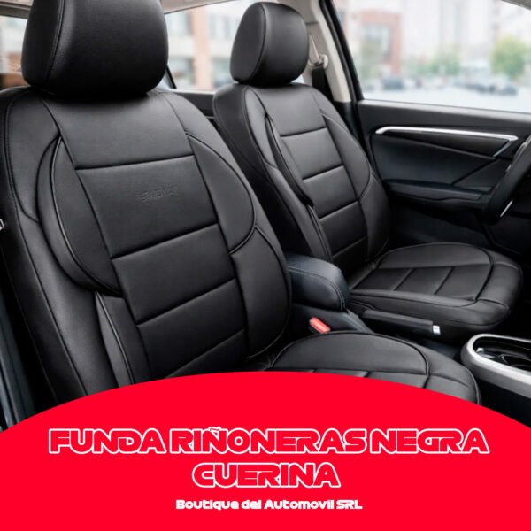 Funda Cubre Asiento Riñonera Premium Ecocuero Acolchada